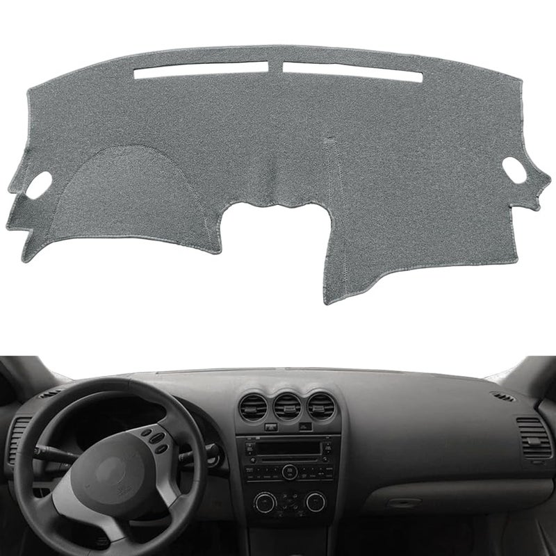 Yiz Dashboard Cover Dash Cover Mat Carpet Pad Custom Fit for Nissan Altima 2007 2008 2009 2010 2011 2012, Altima Sedan Coupe 2007-2012 (Dark Gray) Y29 - Image 1